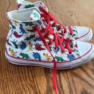 Converse All Star Kids Dinosaur Print High-Top Sneakers